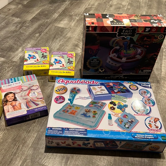 EUC girls crafts aquabeads beados spin art bracket making set - Picture 2 of 9